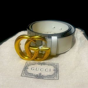 Gucci belt GG Marmont wide 1.5" Women's Size 90